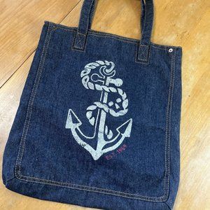 GAP Bag Denim Blue - 50th anniversary  Anchor Graphic